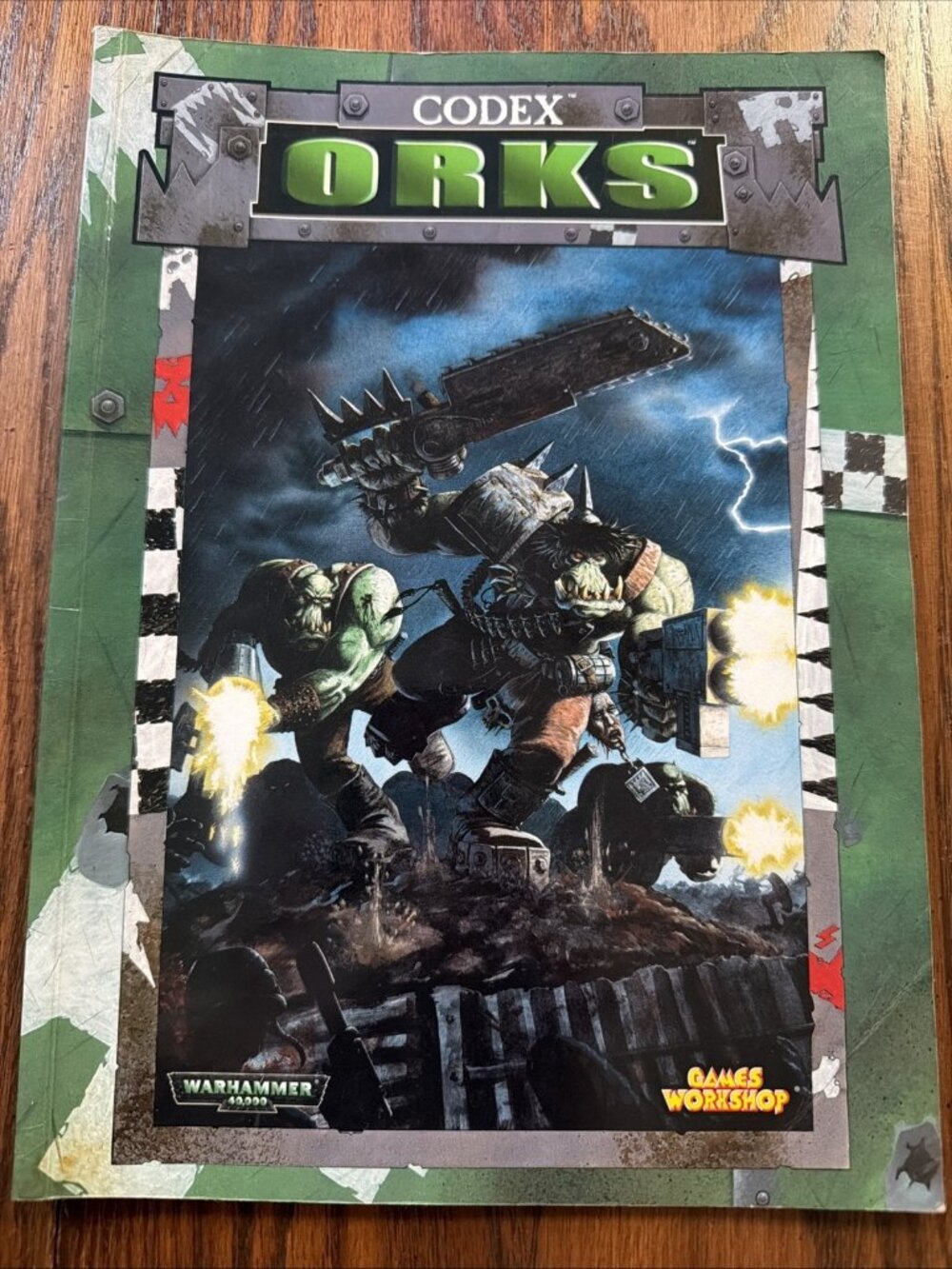 Warhammer 40K Classic Orks Codex 1999 Ork Army Book Softcover Good OOP